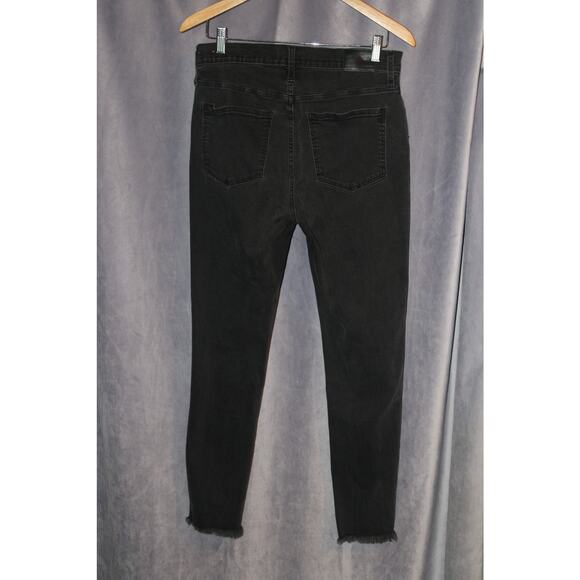 Madewell Button Up Black Skinny Jeans Size 8/29 Stretch - Picture 6 of 7